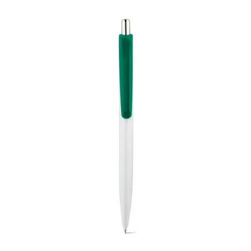 Bolígrafo ABS con clip tinta azul ref 91693 - Verde 01
