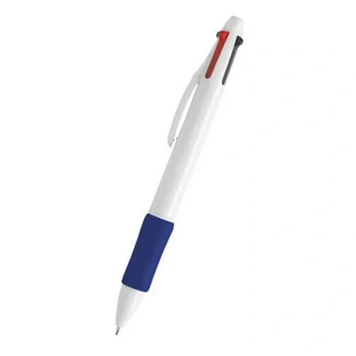 Bolígrafo ABS con cuatro tintas diferentes ref QU11 - Azul Marino