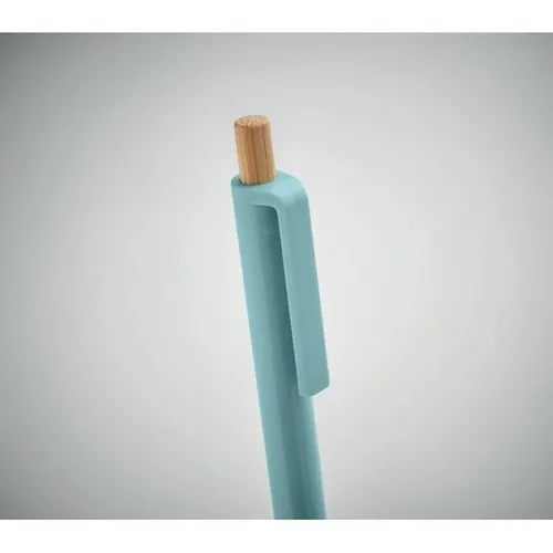 Bolígrafo reciclado con pulsador de bambú ref MO2304