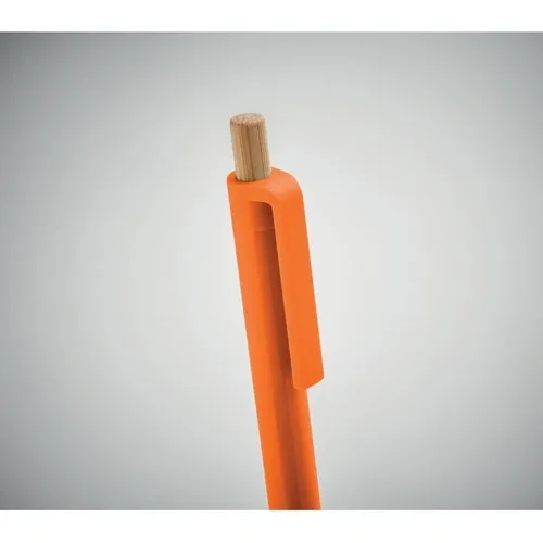 Bolígrafo reciclado con pulsador de bambú ref MO2304