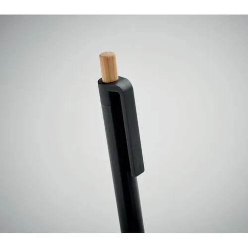 Bolígrafo reciclado con pulsador de bambú ref MO2304
