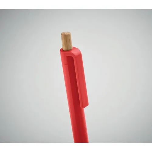 Bolígrafo reciclado con pulsador de bambú ref MO2304