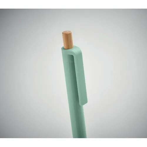 Bolígrafo reciclado con pulsador de bambú ref MO2304