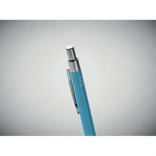 Bolígrafo reciclado con pulsador y tinta azul ref MO6560 - Item Detail Picture Turquesa