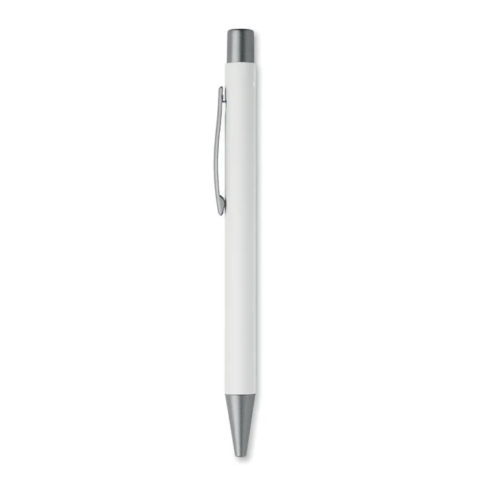 Bolígrafo de aluminio reciclado Nali personalizable ref mo3222 - Back Blanco