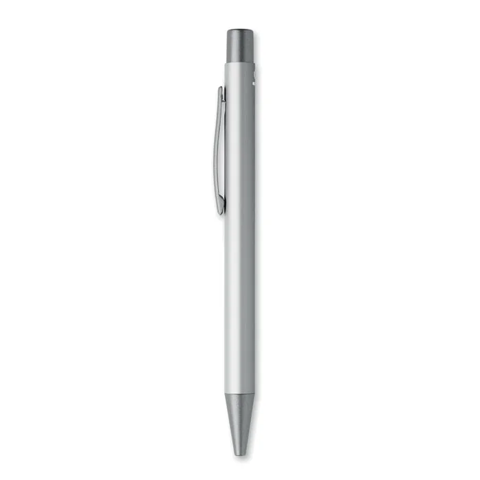 Bolígrafo de aluminio reciclado Nali personalizable ref mo3222 - Back Plata