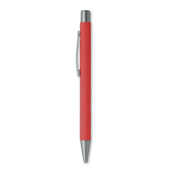 Bolígrafo de aluminio reciclado Nali personalizable ref mo3222 - Back Rojo