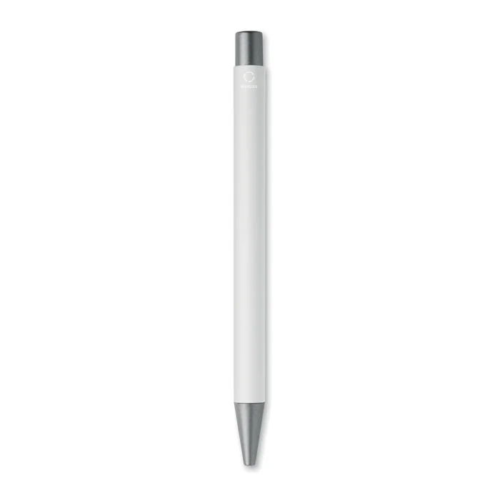Bolígrafo de aluminio reciclado Nali personalizable ref mo3222 - Blanco Arriba