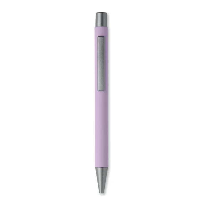 Bolígrafo de aluminio reciclado Nali personalizable ref mo3222 - Violeta Abierta