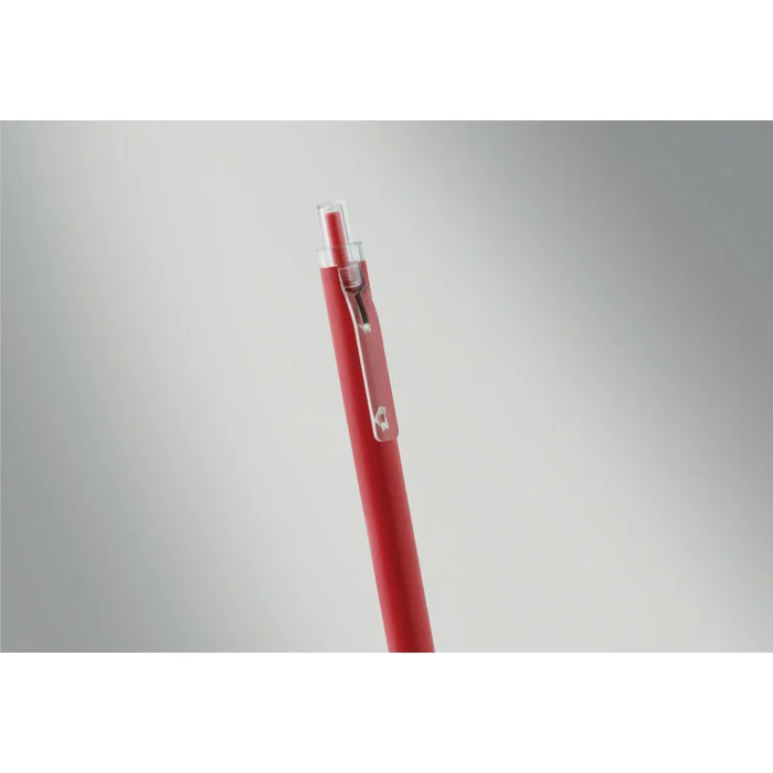 Bolígrafo de aluminio reciclado Nosta personalizable ref mo3185 - Back Rojo