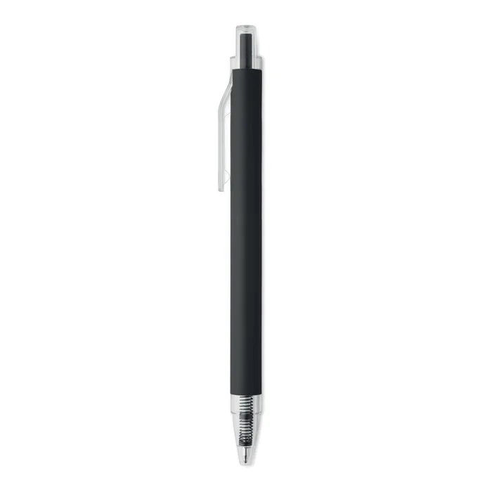 Bolígrafo de aluminio reciclado Nosta personalizable ref mo3185 - Negro Abierta