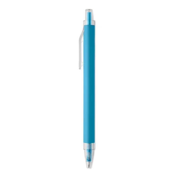 Bolígrafo de aluminio reciclado Nosta personalizable ref mo3185 - Turquesa Abierta