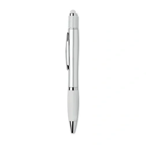 Bolígrafo Stylus reciclado con función giratoria antiestrés ref MO2573 - Blanco 2