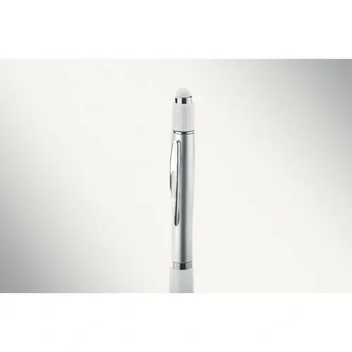 Bolígrafo Stylus reciclado con función giratoria antiestrés ref MO2573 - Blanco Item Detail Picture
