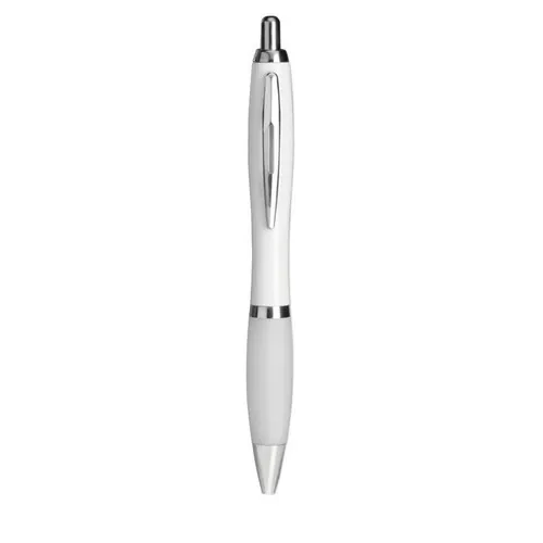 Bolígrafo automático con puntera blanda tinta negra ref KC3314 - Blanco
