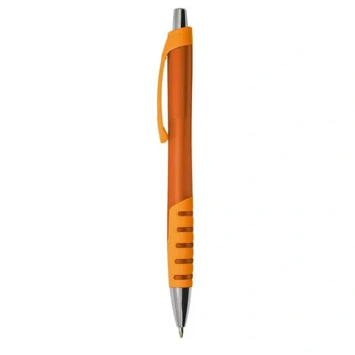 Bolígrafo azul con grip ergonómico ref LU21 - Naranja