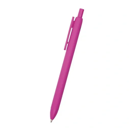 Bolígrafo biodegradable de PLA con mecanismo de pulsador ref BA49 - Fucsia
