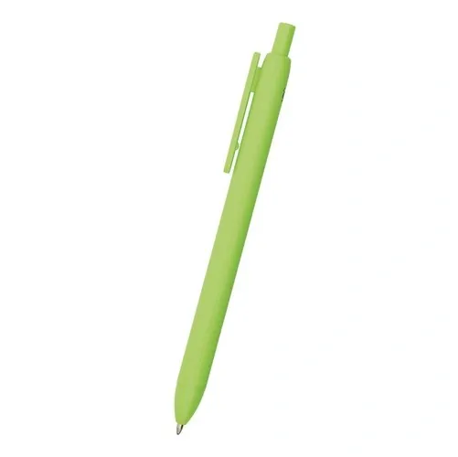 Bolígrafo biodegradable de PLA con mecanismo de pulsador ref BA49 - Verde Pistacho