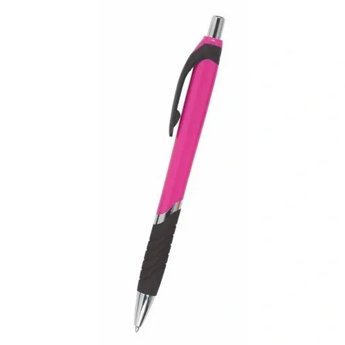 Bolígrafo clásico ABS con tinta azul segura ref BR16 - Fucsia