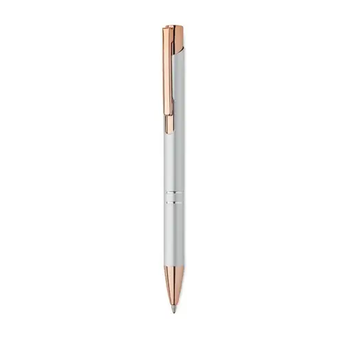 Bolígrafo reciclado de aluminio con pulsador ref MO2371 - Plata