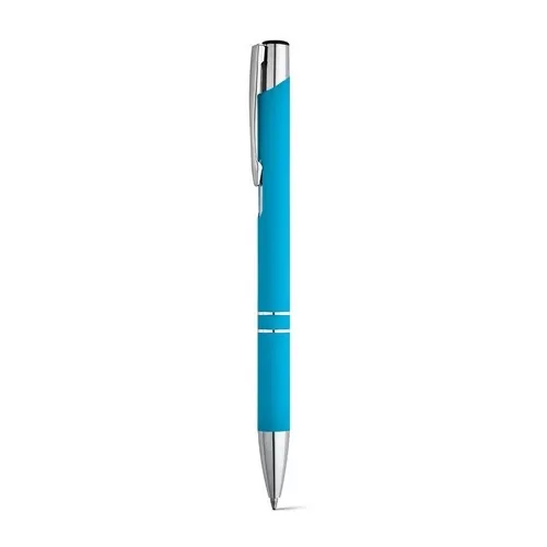Bolígrafo de aluminio con acabado en goma ref 81141 - Azul Claro