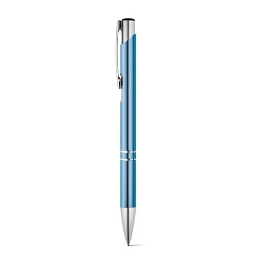Bolígrafo de aluminio con clip acabado metálico ref 91311 - Azul Claro