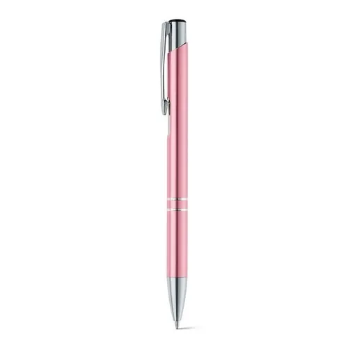 Bolígrafo de aluminio con clip acabado metálico ref 91311 - Rosa Claro