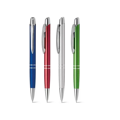 Bolígrafo de aluminio con clip escritura azul ref 11082 - 00