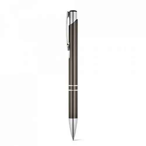 Bolígrafo de aluminio con clip y tinta negra ref 81165 - Gun Metal