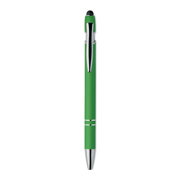 Bolígrafo de aluminio gomoso personalizable y ecológico ref MO2798 - Back Lima