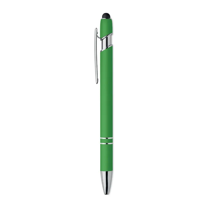 Bolígrafo de aluminio gomoso personalizable y ecológico ref MO2798 - Lima Side