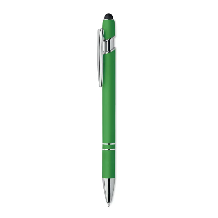 Bolígrafo de aluminio gomoso personalizable y ecológico ref MO2798 - Lima