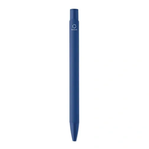 Bolígrafo de aluminio gomoso personalizable y ecológico ref MO2799 - Azul Royal Top