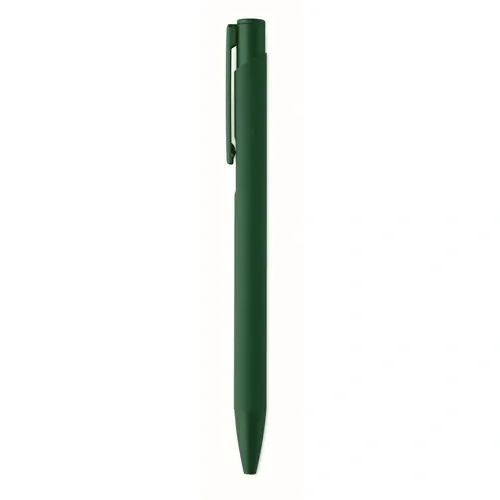 Bolígrafo de aluminio gomoso personalizable y ecológico ref MO2799 - Side Verde