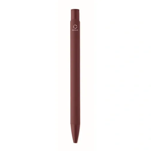 Bolígrafo de aluminio gomoso personalizable y ecológico ref MO2799 - Top Rojo