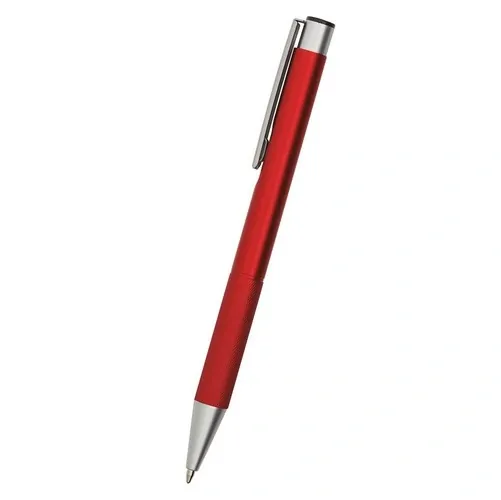 Bolígrafo de aluminio retractil con carga jumbo ref CH29 - Rojo