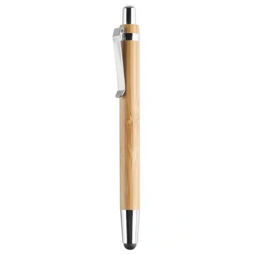 Bolígrafo de bambú con puntero táctil ref MO8052 - Back Madera
