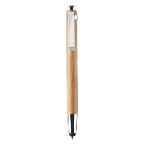 Bolígrafo de bambú con puntero táctil ref MO8052 - Madera