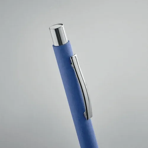 Bolígrafo ecológico con pulsador y clip metálico ref MO2067