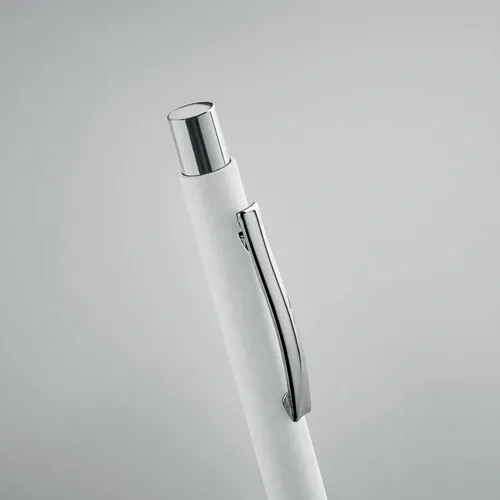 Bolígrafo ecológico con pulsador y clip metálico ref MO2067