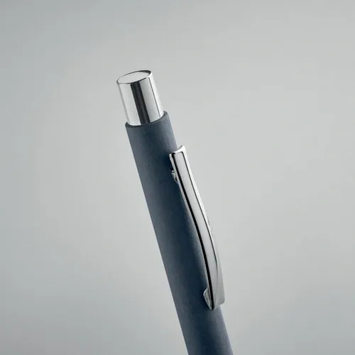 Bolígrafo ecológico con pulsador y clip metálico ref MO2067