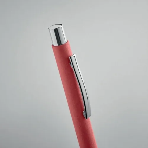 Bolígrafo ecológico con pulsador y clip metálico ref MO2067
