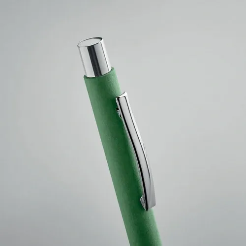 Bolígrafo ecológico con pulsador y clip metálico ref MO2067