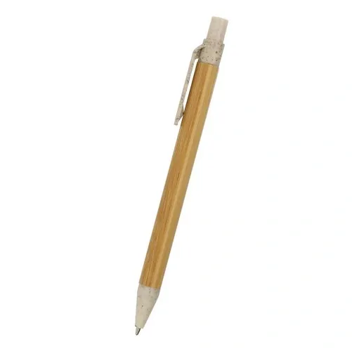 Bolígrafo ecológico de bambú con marcaje láser ref CH31 - Natural
