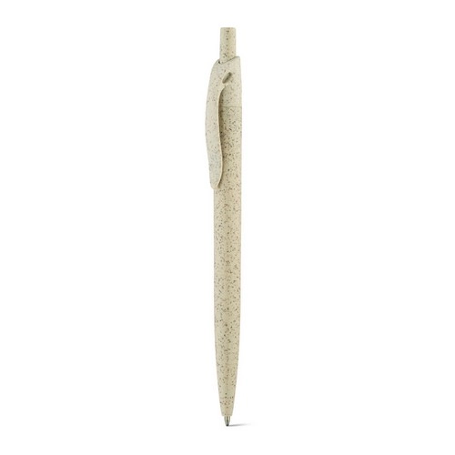 Bolígrafo ecológico de paja de trigo escritura azul ref 81168