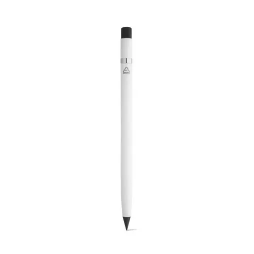 Bolígrafo ecológico sin tinta con goma de borrar ref 91696 - Blanco
