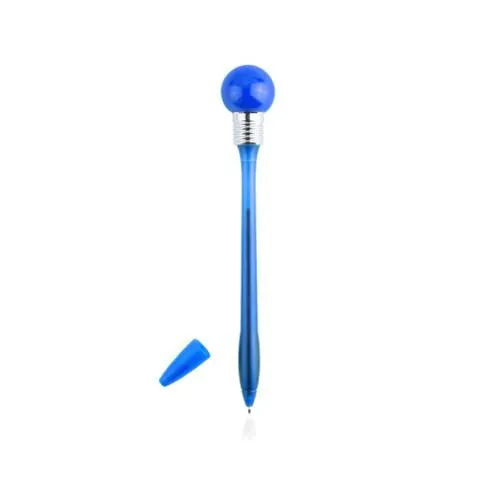 Bolígrafo bombilla con linterna esférica multicolor ref 4707 - Azul