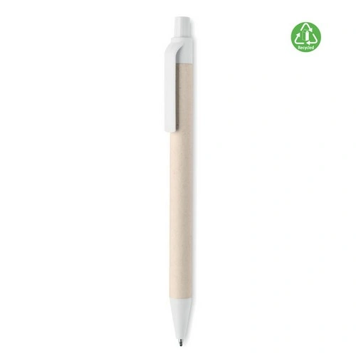 Bolígrafo ecológico de cartón reciclado y PLA biodegradable ref MO6822