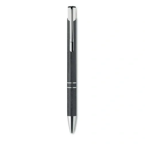Bolígrafo pulsador ecológico de paja de trigo ref MO9762 - Top Negro