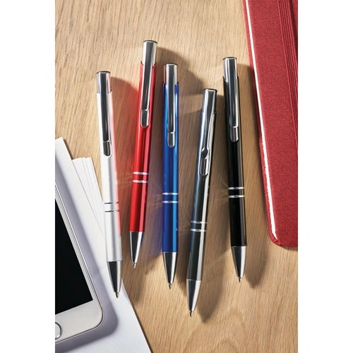Bolígrafo pulsador anodizado tinta negra ref KC8893